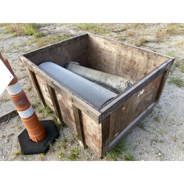 4' WIDE RUBBER MATTING & STEEL MESH