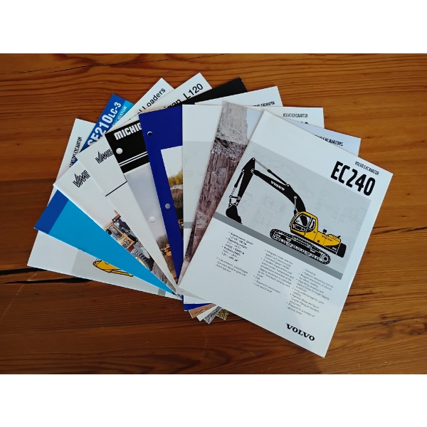 (9) 1986-2007 SAMSUN/VOLVO/VME EQUIPMENT BROCHURES