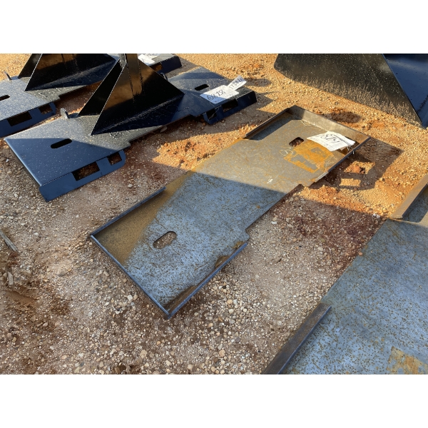 WELD ON PLATE, fits skid steer loader