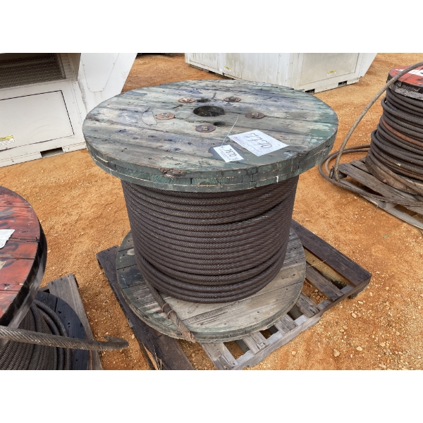 SPOOL OF STEEL CABLE