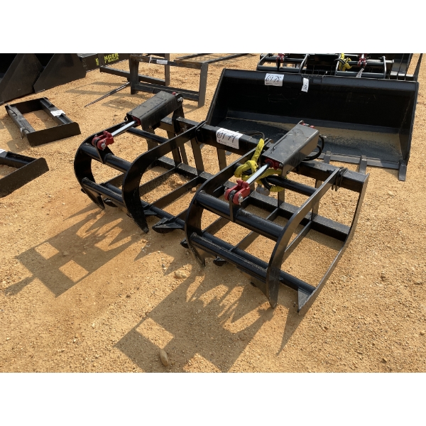 68" ROOT RAKE BUCKET, fits skid steer loader