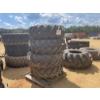 Image 1 : (4) 15.5/80-24 TIRES W/ RIMS