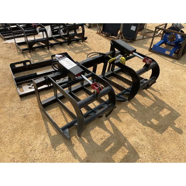 68" ROOT RAKE GRAPPLE, fits skid steer loader