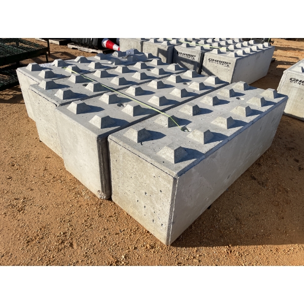 (4) CONCRETE BLOCKS