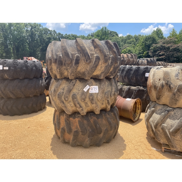 SKIDDER TIRES & RIMS (3EA)