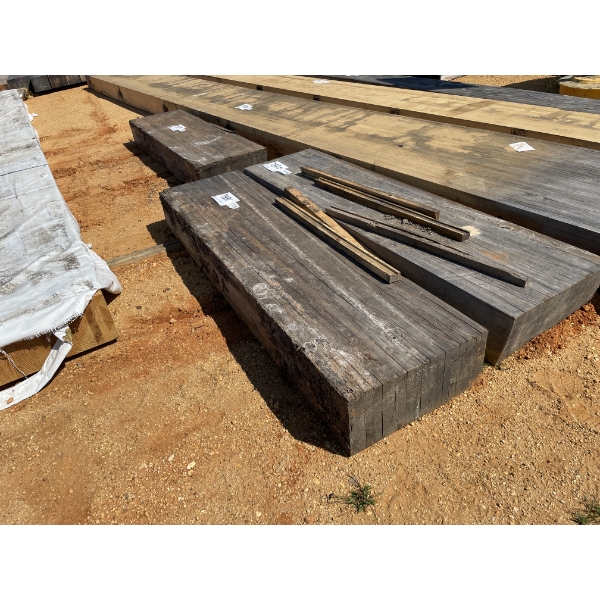 LAMINATED WOOD BEAMS, 10" X 23" X 7'