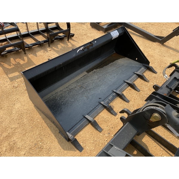 74" T BUCKET, fits skid steer loader