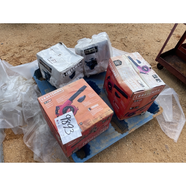 (2) CRAFTSMAN LEAF BLOWERS, (2) POWER TRAIN PT240 ENGINES