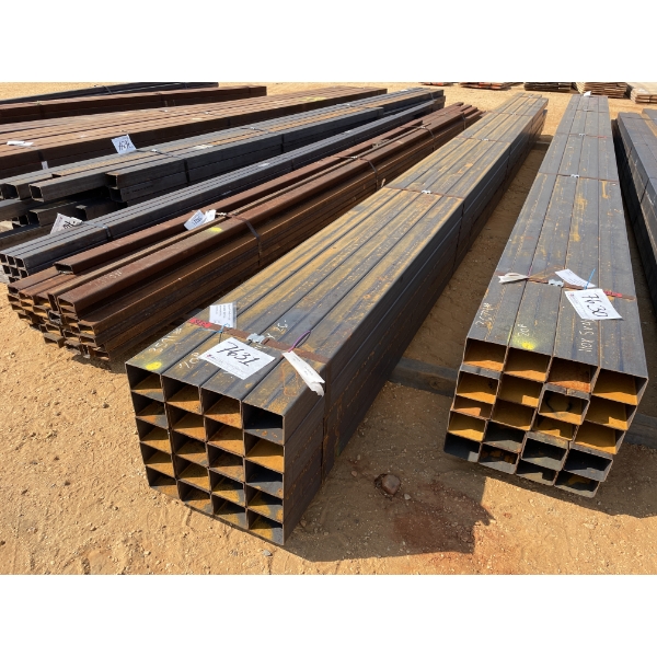 STEEL TUBE, 1/8" X 5" X 4" X 26' (20 PCS)