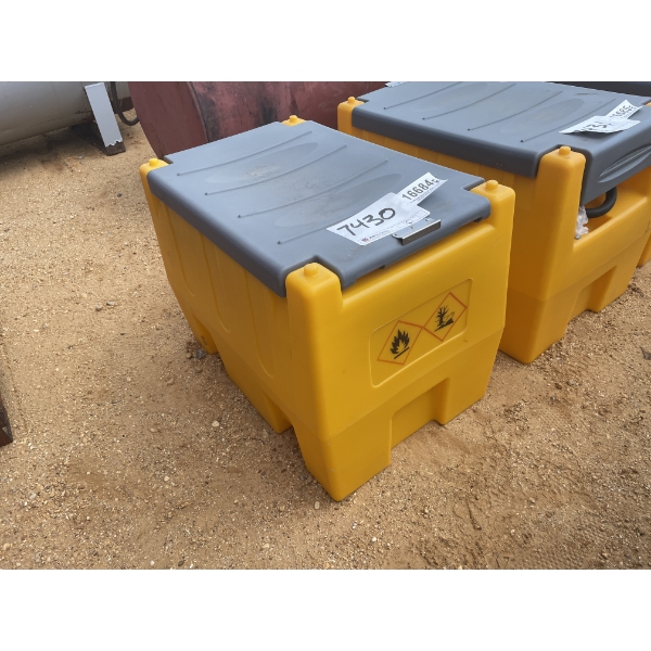 58 GALLON PLASTIC FUEL TANK WITH PUMP, HOSE & NOZZLE