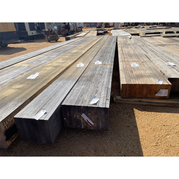 LAMINATED WOOD BEAMS, 10" X 18" X 27'