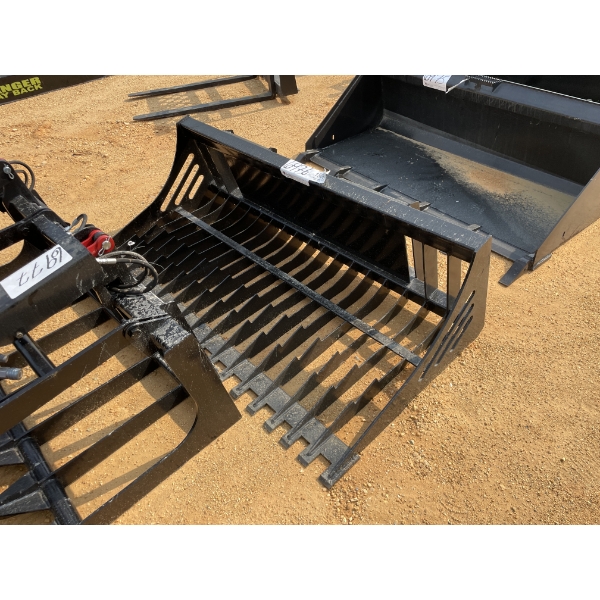 72" ROCK BUCKET, fits skid steer loader