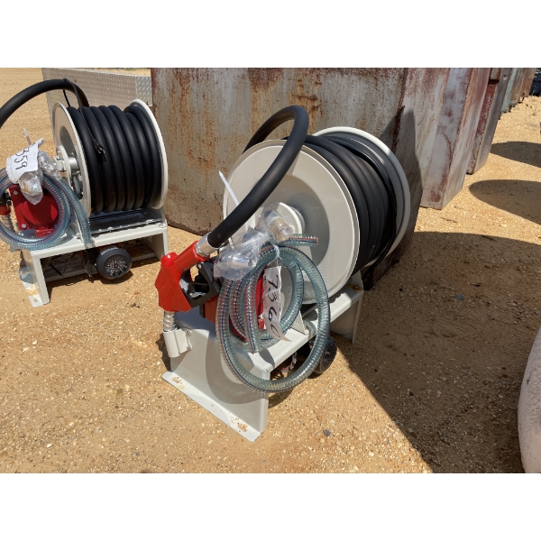 Hose reel & meter, includes DC power, hose, reel, nozzle & meter