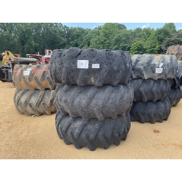 LOG SKIDDER TIRES & RIMS (3EA)