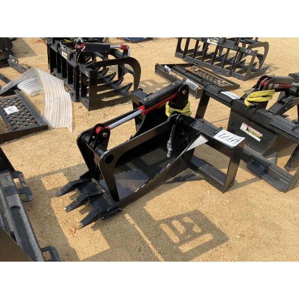 STUMP BUCKET GRAPPLE, fits skid steer loader