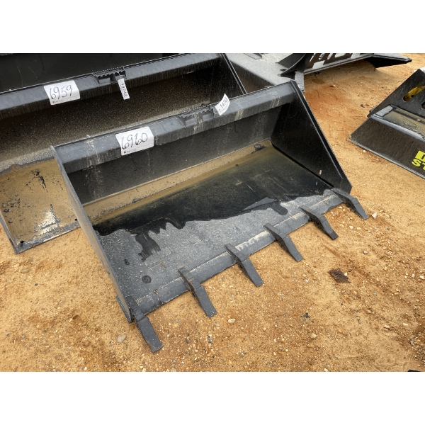 BUCKET, 60", fits skid steer loader