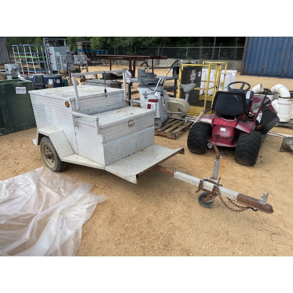 DOG BOX CART, ALUM DIAMOND PLATE