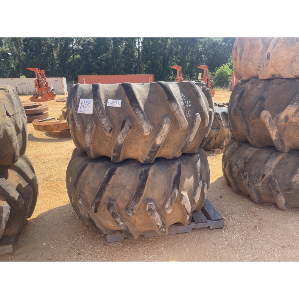(2) 28L-26 SKIDDER TIRES W/ RIMS