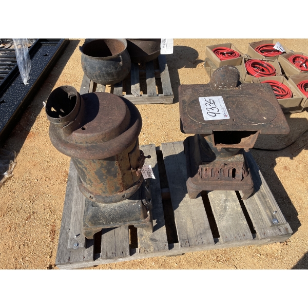 WOOD BURNING STOVE, 2 ea