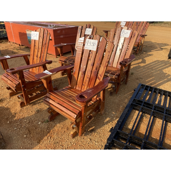 RED CEDAR GLIDER ROCKER