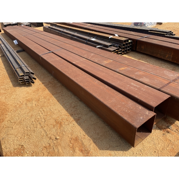 STEEL TUBE, 1/4" X 14"SQ X 39' (2 PCS) 