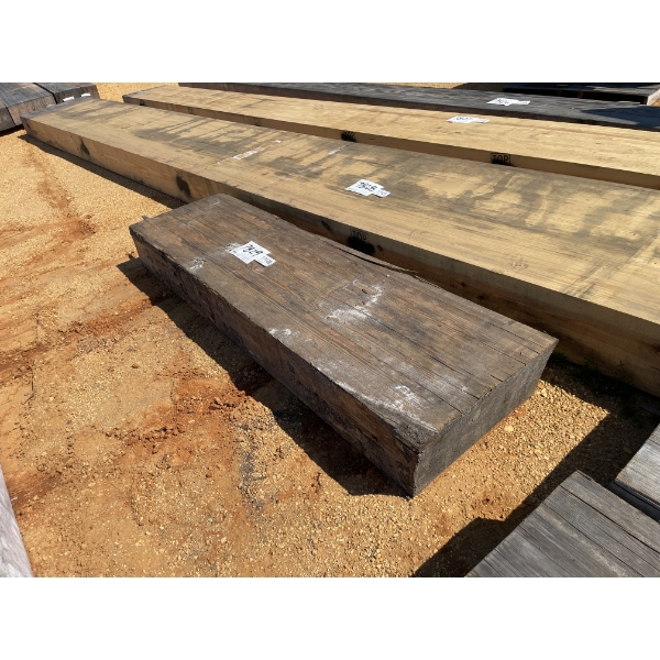 LAMINATED WOOD BEAMS, 10" X 23" X 7'