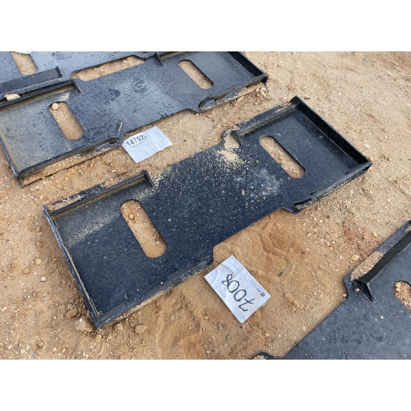 WELD ON PLATE, fits skid steer loader