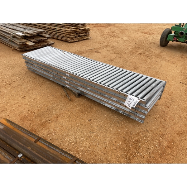 (5) 10' ALUM ROLLER CONVEYOR