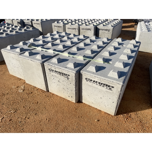 (4) CONCRETE BLOCKS