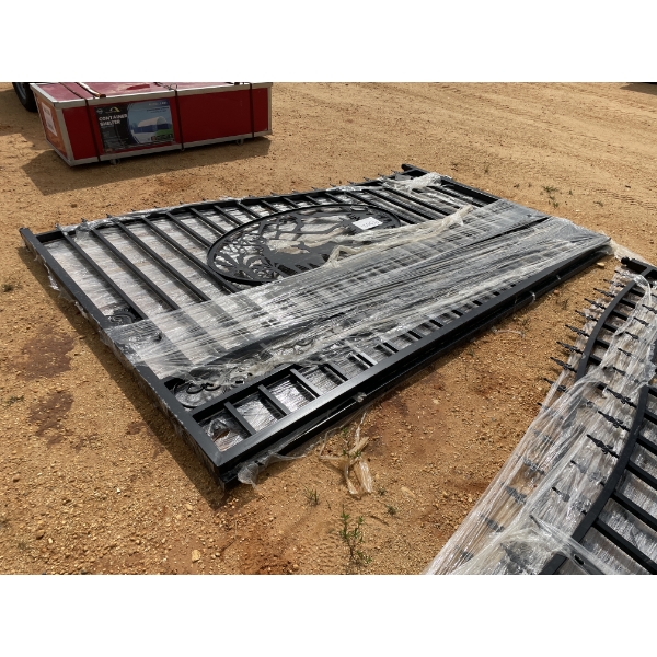 DEER SCENE WROUGHT ITON GATE, 20'