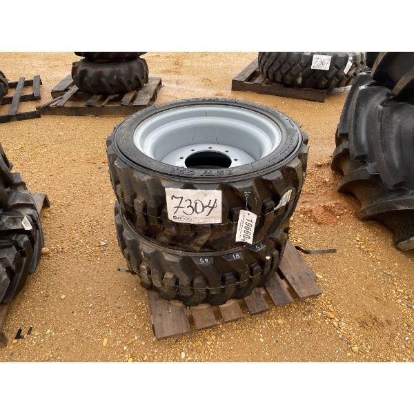 (2) 305-546 WHEEL/TIRE COMBO, FOAM FILLED, FITS GENIE RT SCISSOR LIFTS