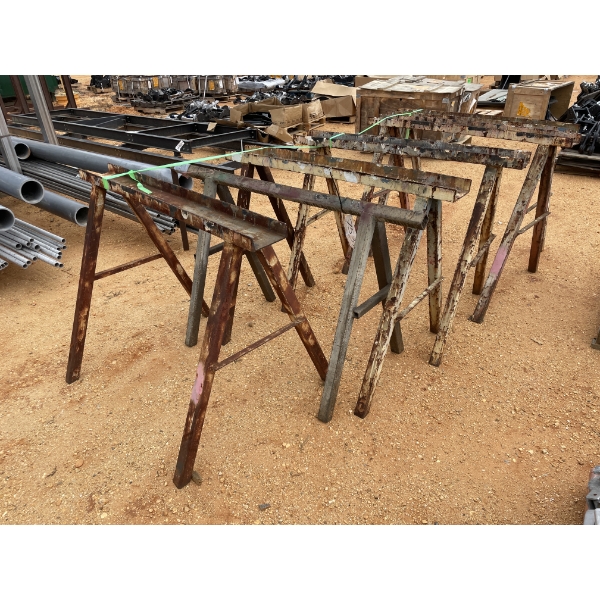 (6) STEEL SAW HORSES