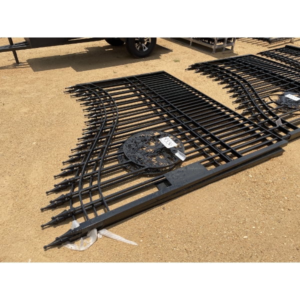 HEAVY DUTY BI-PARTING IRON GATE 16 FT