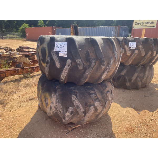 (2)  28L-26 SKIDDER TIRES W/ RIMS