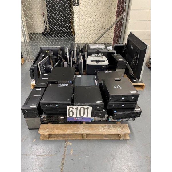 CPUs, MONITORS,  SHREDDERS, NETWORK ROUTERS