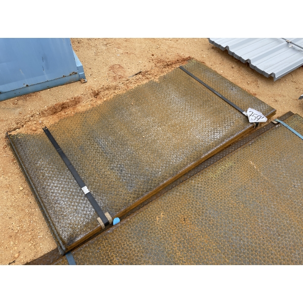 1" DIAMOND PLATE STEEL, 42" X 79" (2 EACH)