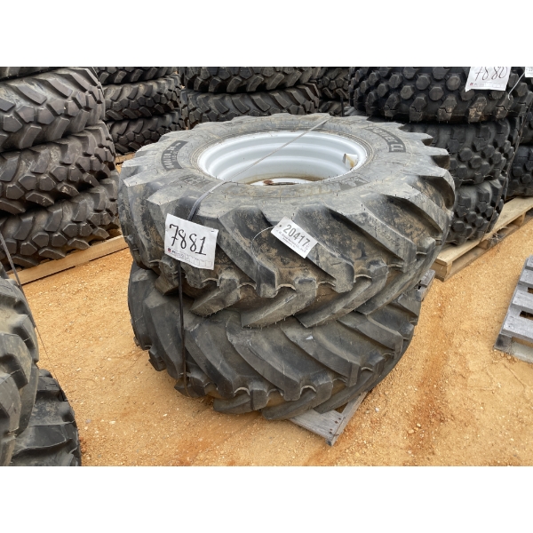 MICHELIN 440/80-24 TIRES & RIMS