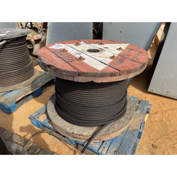 1" SPOOL OF STEEL CABLE