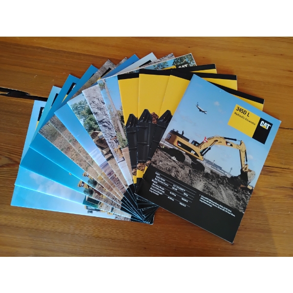 (14) 2000-2008 CAT EQUIPMENT BROCHURES