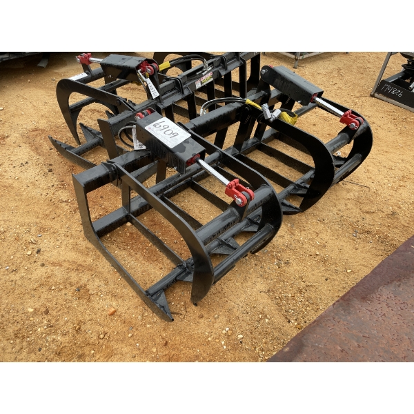 GRAPPLE RAKE, 72", fits skid steer loader