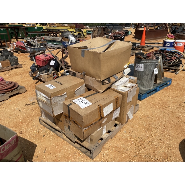 PALLET OF VARIOUS SPART PARTS FOR EQUIPMENT