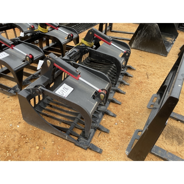 GRAPPLE RAKE, 80"W, fits skid steer loader
