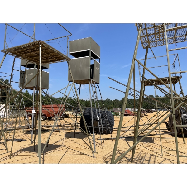 PLATFORM BOX DEER STAND, APPROX 10'