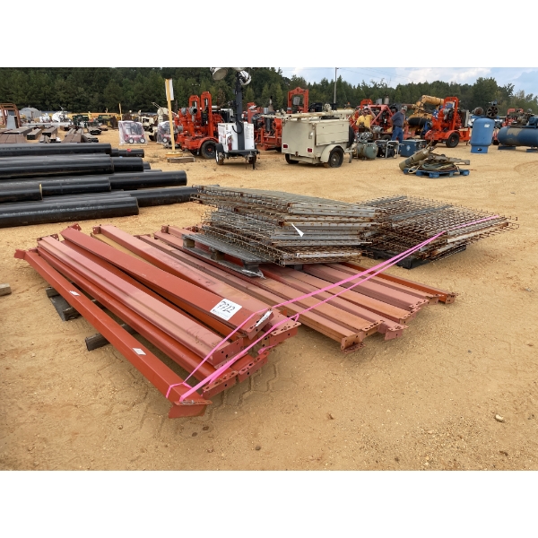 WAREHOUSE PALLET RACK, CROSS MEMBERS & SHELVING