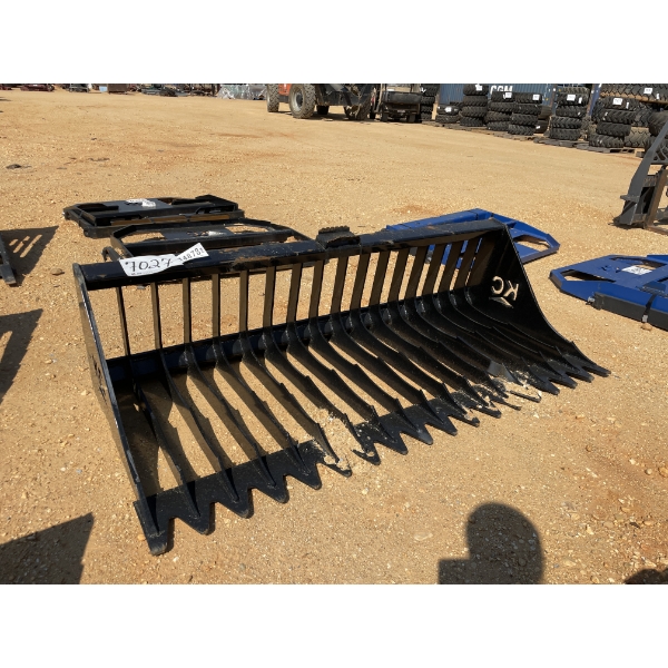 SKELETON BUCKET, HIGH SIDE, 76"W, fits skid steer loader