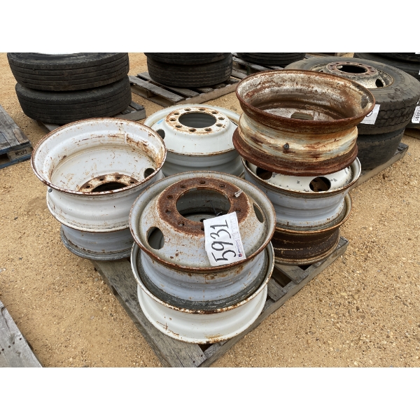 (9) STREET TRUCK RIMS, VARIOUS SIZES