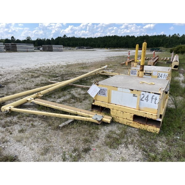 2013 DBI SALA FLEXIGUARD SAFRIG W/ COUNTERWEIGHT BASE & SELF RETRACTING LIFELINE