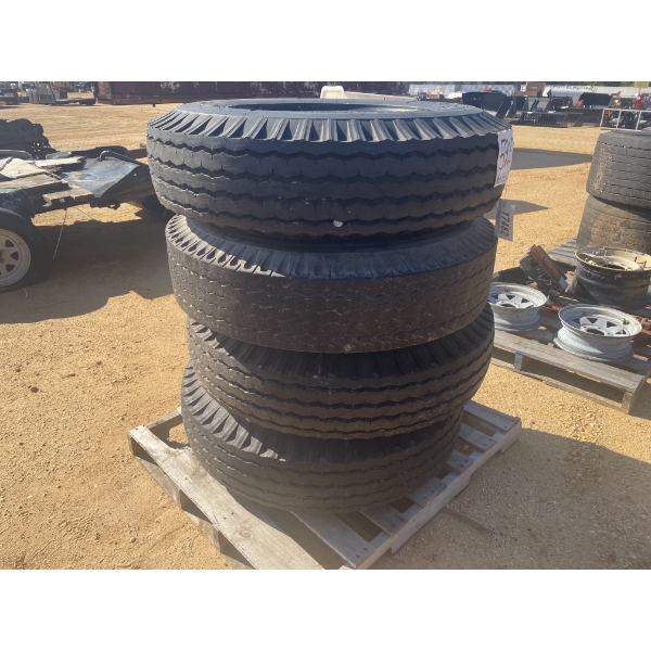 (4) 10.00-20 TIRES & WHEELS
