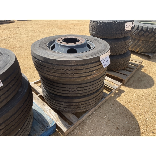 TIRES & RIMS 275/70R22.5 (3)