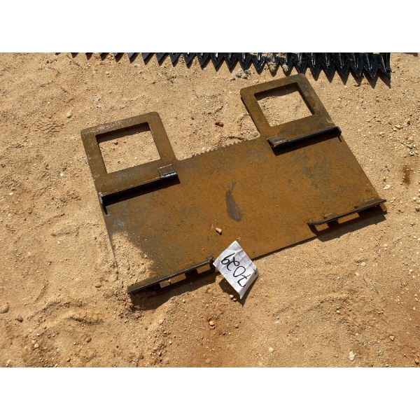 WELD ON PLATE, HIGH GUARD, WALK THRU, fits skid steer loader